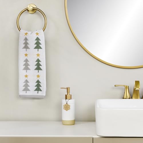SKL Home Christmas Multi Trees Hand Towel Set - 2 Pack, Holiday Decor