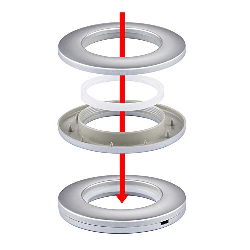 32-Pack Curtain Grommets 1.6-Inch Inner Diameter, Low-Noise Eyelet Rings