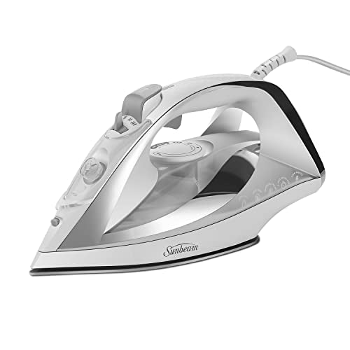 Turbo Steam Iron - 1700W Nonstick Ceramic Soleplate with Auto-Off