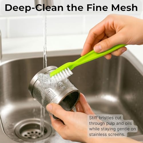 3-Piece Juicer Cleaning Brush Set for Masticating Juicers