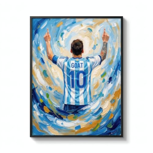 16x20 Messi Wall Art Poster - Large Soccer Bedroom Decor
