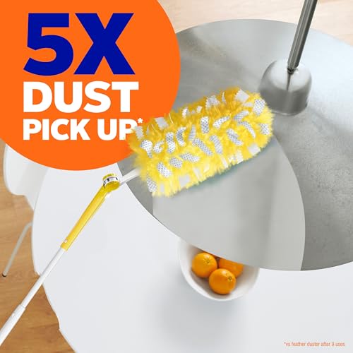 Swiffer Heavy Duty Duster Kit with 3 ft Extendable Handle and 3 Refills