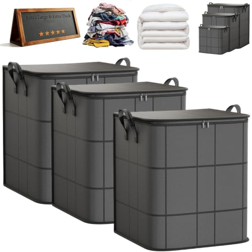 Extra Large Moving Storage Bag with Zipper and Reinforced Handles