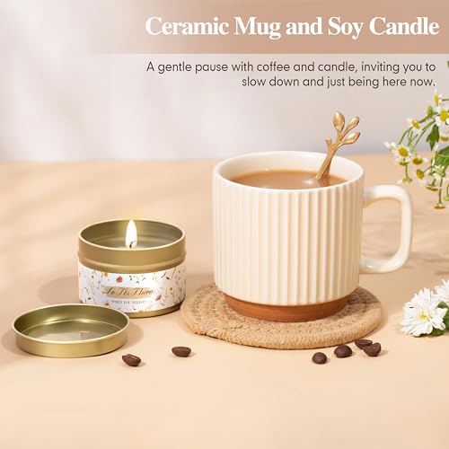 Self Care Gift Basket for Women, Relaxation Spa Set with Blanket and Mug