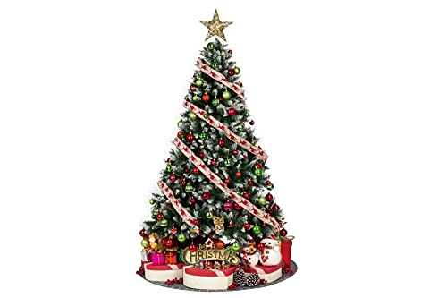 28pcs Shatterproof Christmas Ornaments in Lime Green - 4 Finishes, 2.36" Regular Size