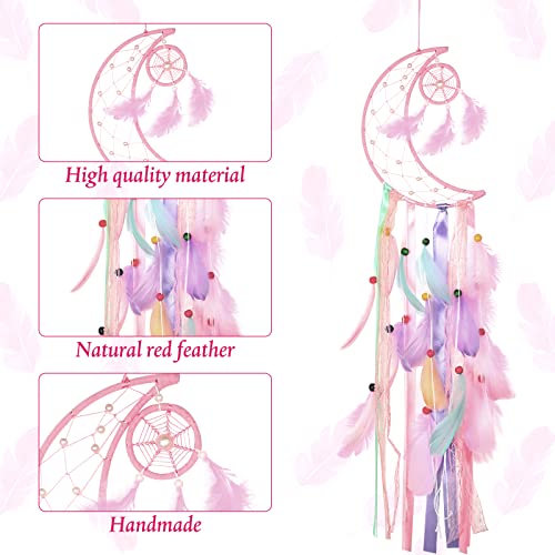 3 Pcs Dream Catcher Set - 8 Inch Sun, Moon, and Star Wall Hanging Decor