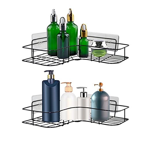 2 Pack Shower Caddy Adhesive Replacement Pads Transparent No Drill