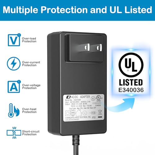 29V 2A Power Recliner Transformer AC/DC Adapter with 2-Pin Connector