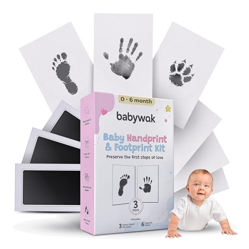 Inkless Baby Hand and Footprint Kit - Non-Toxic Clean Touch Keepsake Set
