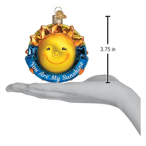 Old World Christmas You Are My Sunshine Glass Blown Ornament - Handcrafted Holiday Decoration