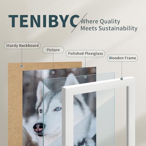 TENIBYC 20x28 White Wood Wall Picture Frame 3 Pack – Hang Posters & Photos