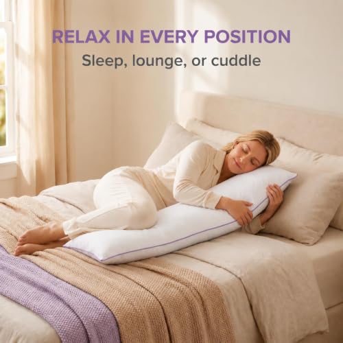 Hypoallergenic Lumbar Pillow Insert 14x36 - Soft Microfiber Cushion