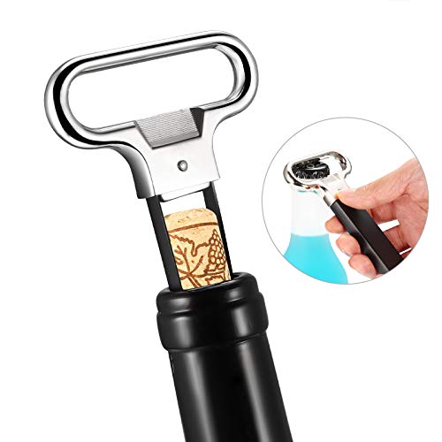 E&EY Ah-So Wine Opener Corkscrew Two-Prong Bottle Opener Gift