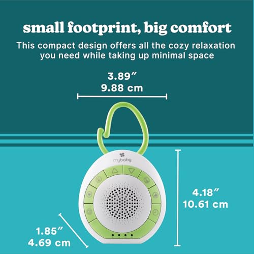 Portable Baby Sound Machine with Integrated Clip & 4 Soothing Sounds