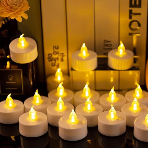150 Pack Battery Operated Flameless LED Tea Lights Warm Yellow - Safe Candle Alternative