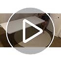 6ft Heavy Duty Folding Table, Portable HDPE Plastic Fold-in-Half Table