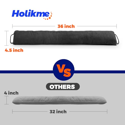 Weighted Door Draft Stopper 36-Inch - Under Door Seal & Noise Blocker