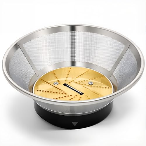 Juicer Mesh Filter Basket with Titanium-Coated Blades for Centrifugal Juicers