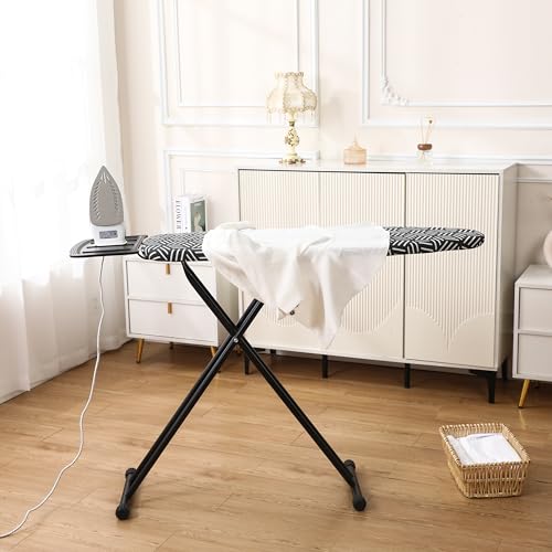 Caius Heavy Duty Ironing Board with Iron Rest and 7 Adjustable Heights