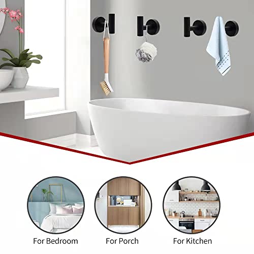 10-Piece Matte Black Bathroom Hardware Set, Stainless Steel Accessory Kit