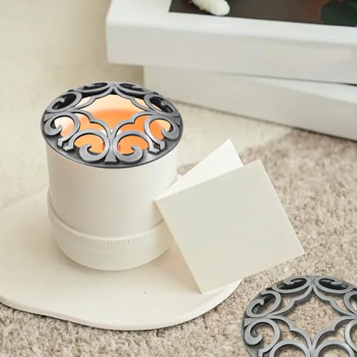Metal Candle Topper Lids for Jar Candles - Burn Evenly Covers (2-Pack)