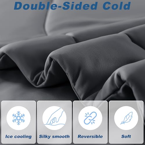 Bedsmile Cooling Comforter Queen Size - Reversible Cold Tech Ice Blanket