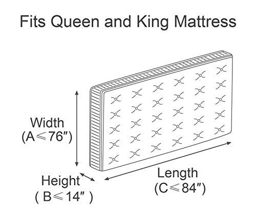 ComfortHome Queen & King Mattress Bag for Moving and Storage - Plastic Cover
