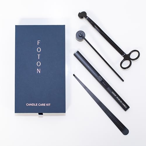 Candle Care Kit with USB Electric Lighter, Wick Trimmer & Snuffer