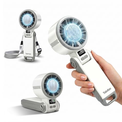 Portable Handheld Fan with Semiconductor Ice Cooling and 4000mAh Battery