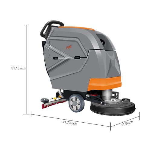 20-Inch Walk-Behind Floor Scrubber with 13-Gallon Tank