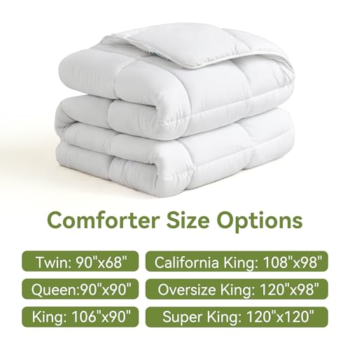 L LOVSOUL King Duvet Insert - All Season Down Alternative Comforter (106x90")