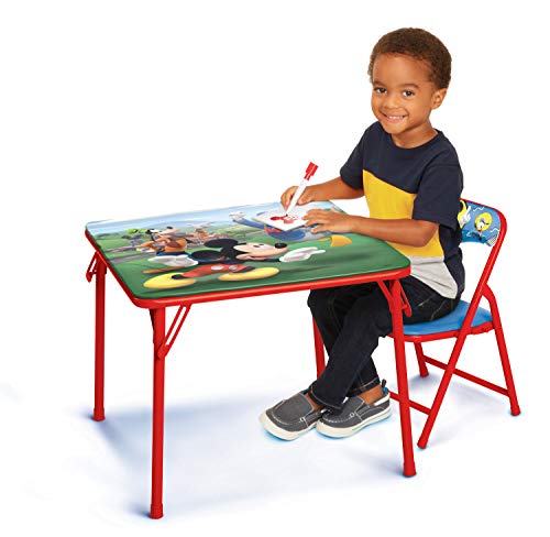 Toddler Activity Table and Padded Chair Set - Sturdy Metal Construction