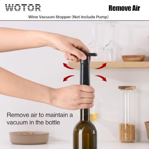 Reusable Silicone Vacuum Wine Stoppers - Black Wine Saver Set (12-Pack)