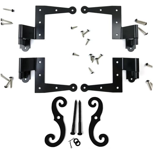 Stainless Steel Shutter Hardware Kit with 1 1/2" Offset for Windows