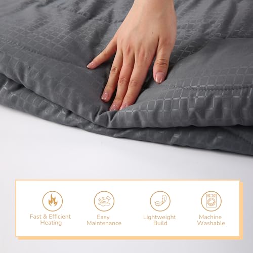 Electric Mattress Pad Queen Size with 4 Heat Settings & Auto Shut Off