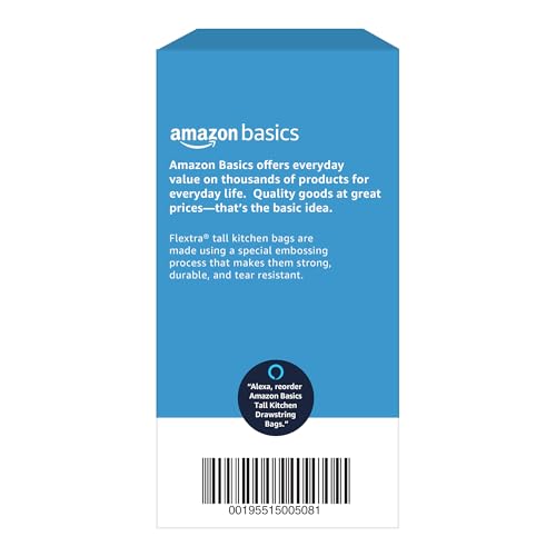 13 Gallon Tall Kitchen Drawstring Trash Bags - Fresh Scent (120 Count)