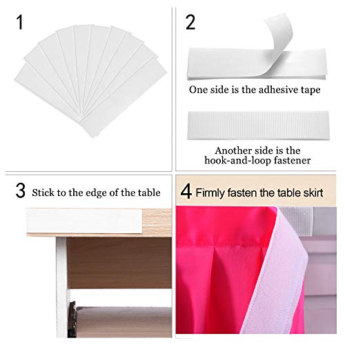 Rainbow Unicorn Tutu Table Skirt 14ft Bright Rainbow for Birthday & Party Decorations