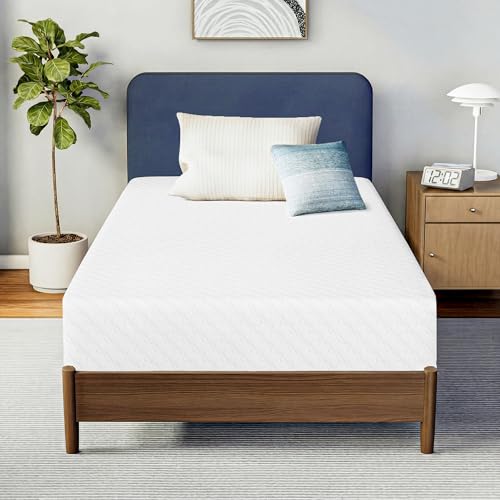 Twin 6 Inch Cooling Gel Memory Foam Mattress - Pressure Relief Bed in a Box