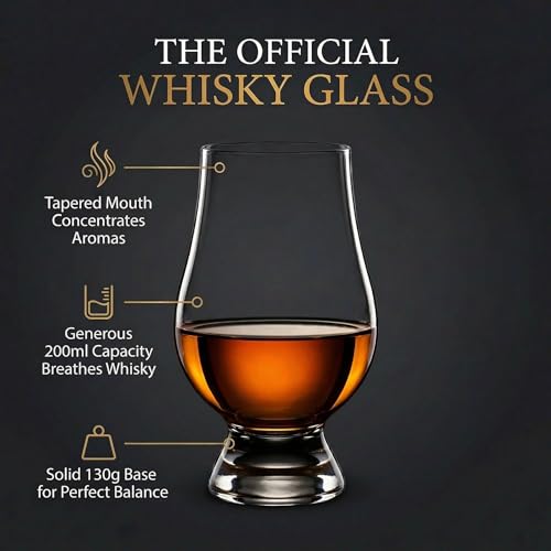 Whisky Tasting Glass Set - Lead-Free Crystal Nosing Glasses, Set of 2