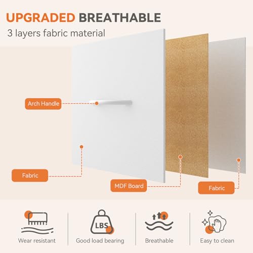 Sweetcrispy 4-Drawer Fabric Dresser and Tall Nightstand Storage Tower