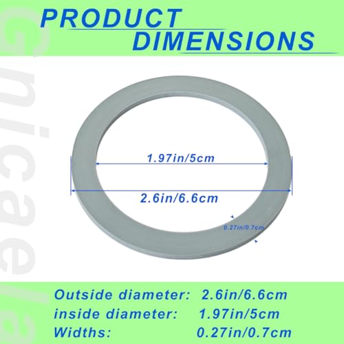 Rubber Blender Gasket Replacement Rings - 4 Pack, 2.59-inch Diameter