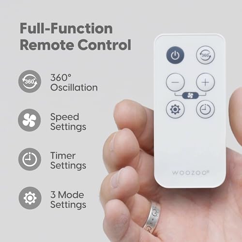 Air Circulator Fan with Remote and 360° Oscillation