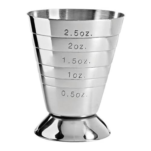 Spill-Stop 100-20 Multi-Level Stainless Steel Jigger 2.5 fl oz Capacity