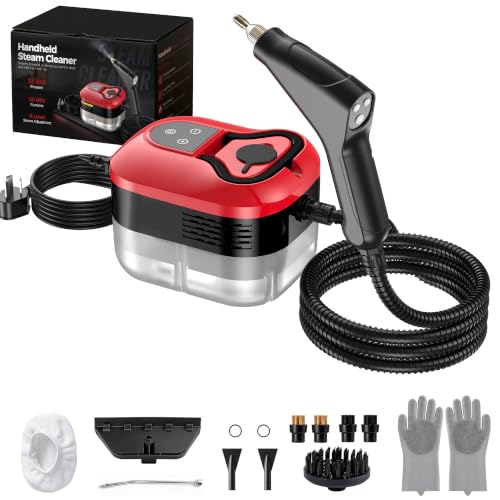 1500W Handheld Steam Cleaner with 6-Level Adjustable Control and 11-Piece Kit