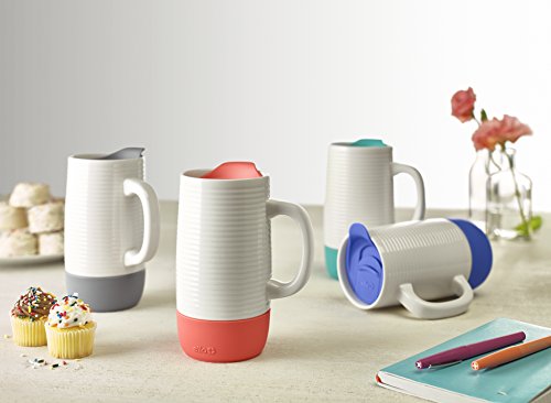 Ello Jane Yucca 18oz Ceramic Travel Mug with Handle & Splash-Resistant Lid