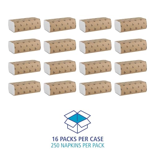 White Multifold Disposable Paper Hand Towels, 1-Ply (16 Packs / 4000 Count)