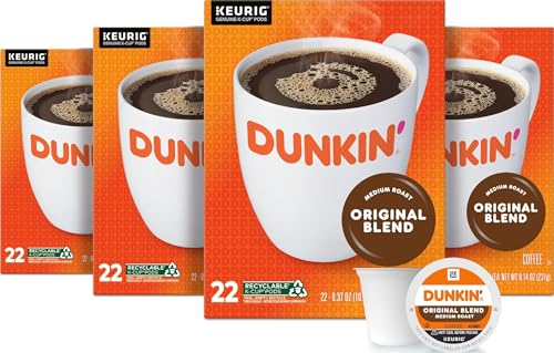 Dunkin Original Blend Medium Roast Coffee Pods 88 Count