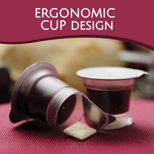 TrueVine 100 Pack Prefilled Communion Cups & Wafer Set - No Sugar, Non-GMO