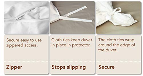 Waterproof Cotton Duvet Cover - Full/Queen Size, 94" x 86"