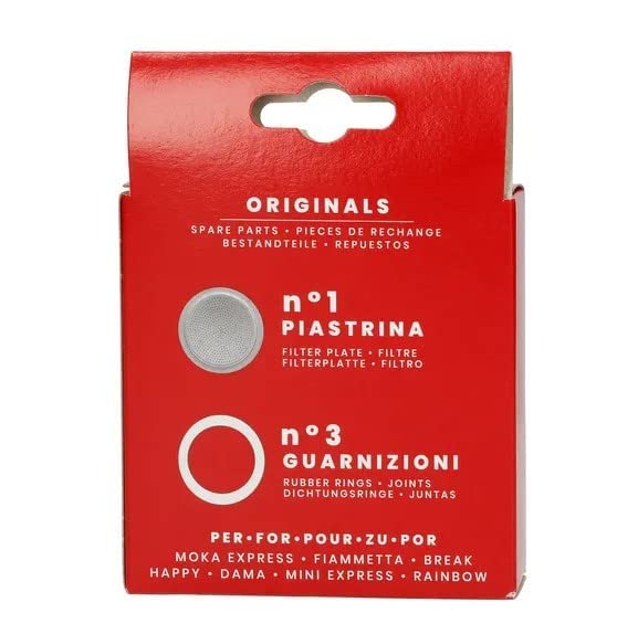 6-Cup Coffee Maker Replacement Gasket and Filter Plate Set, 72mm